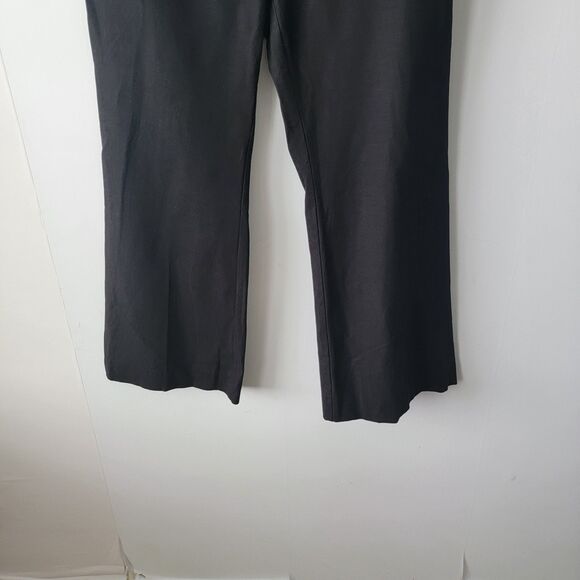 Boden womens Bi-Stretch Flared Trousers size 12P high-rise office career - Picture 4 of 8